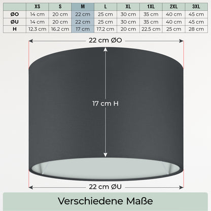 Lampenschirm Zylinder – 4 Farben